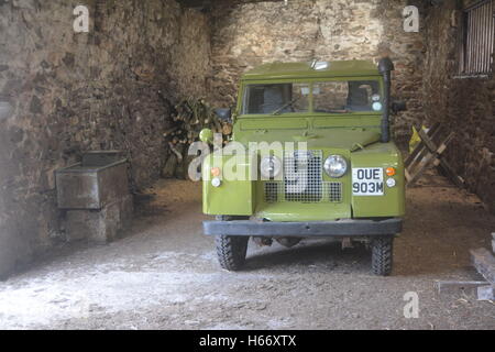 Land rover just resting before the weekend Stock Photo