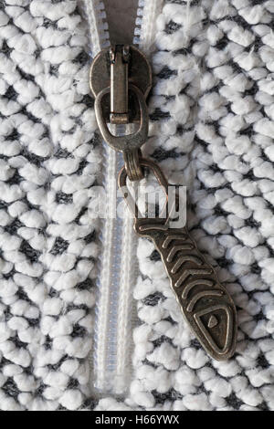 Weird Fish zipper on clothing - Weirdfish Stock Photo