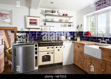 A small country kitchen in a Cotswold cottage Stock Photo