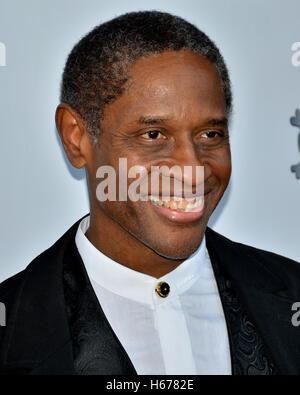 Tim Russ arrived at the World Premiere of 'Star Trek: Renegades' at The Crest Theatre on August 1, 2015 in Westwood, California. Stock Photo