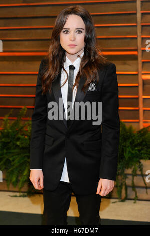 Emma Page attends the 2014 Vanity Fair Oscar Party on March 2, 2014 in West Hollywood, California. Stock Photo