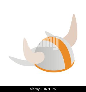 Swedish viking helmet icon, isometric 3d style Stock Vector