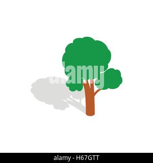Tree icon, isometric 3d style Stock Vector