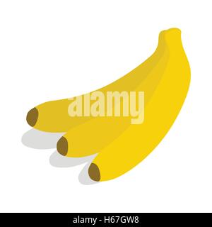 Bunch of bananas icon, isometric 3d style Stock Vector
