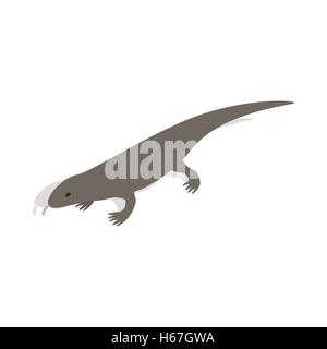 Lizard icon in isometric 3d style Stock Vector
