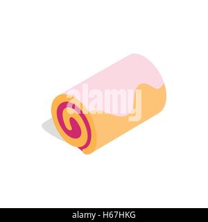 Roll icon, isometric 3d style Stock Vector