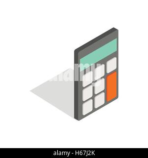 Calculator icon, isometric 3d style Stock Vector
