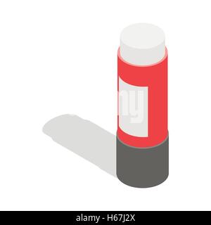 Stationery glue icon, isometric 3d style Stock Vector