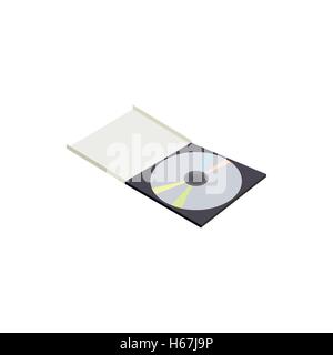 CD box icon in cartoon style Stock Vector