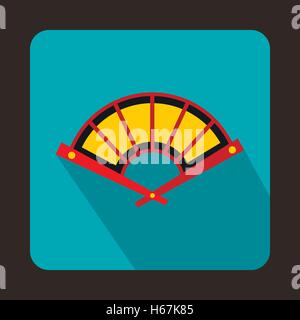 Fan icon, flat style Stock Vector