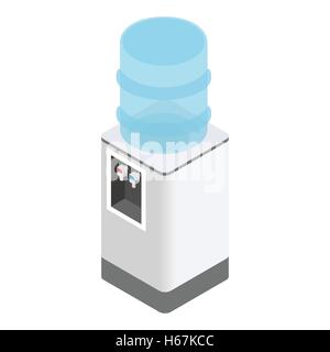 Isometric office water cooler Stock Vector