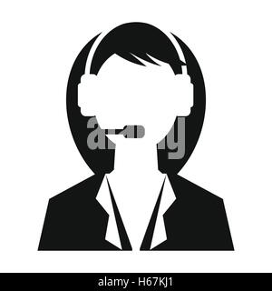 Woman from technical support Stock Vector