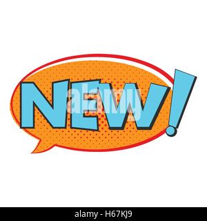 New comics icon Stock Vector