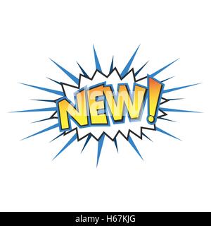 New comics icon Stock Vector