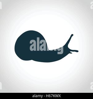 Cartoon Snail with Flower Shell. This is a black and white line drawing ...