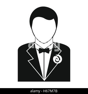 Bridegroom simple icon Stock Vector