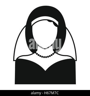 Bride simple icon Stock Vector