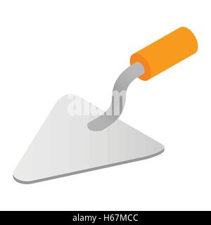 Trowel isometric 3d icon Stock Vector