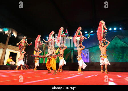 Rathwa Dance, Gujrat, India Stock Photo