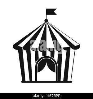 Vintage circus tent simple icon Stock Vector