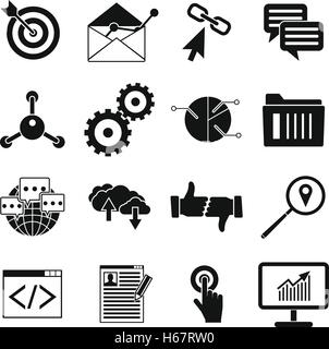 Seo web simple icon Stock Vector