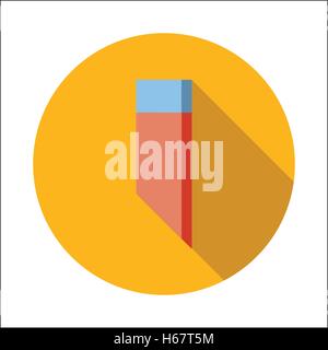 Eraser flat icon Stock Vector