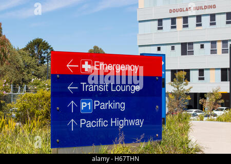 Sydney's Royal North Shore public hospital in St Leonards, Sydney,Australia Stock Photo