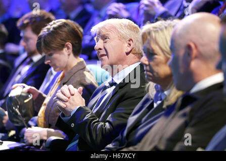 Scotland manager Gordon Strachan during an event for the launch of the UEFA Euro 2020 Logo at the Glasgow Science Centre. Stock Photo