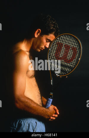 Portrait of Pete Sampras, 1995 Stock Photo