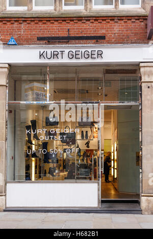 Frontage of the Kurt Geiger store in Milton Keynes, UK Stock Photo - Alamy