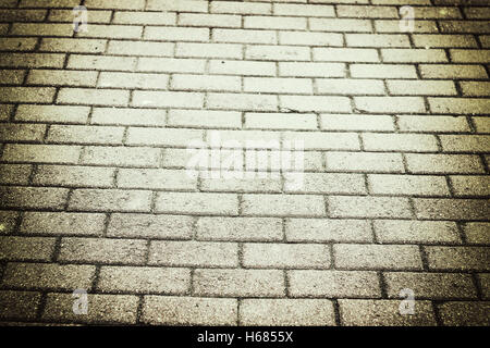 background city toned cobbles Stock Photo