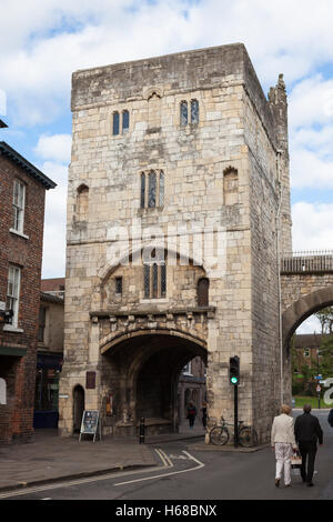 Micklegate Bar, York Walls Stock Photo