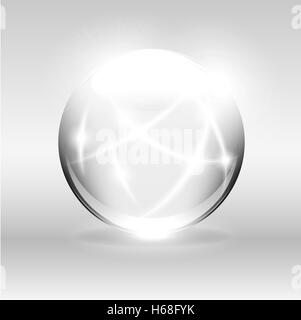 Futuristic Globe Spheres Balls 3D illustration communication background Stock Photo
