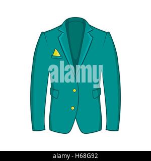 Mans green jacket icon, cartoon style Stock Vector Image & Art - Alamy