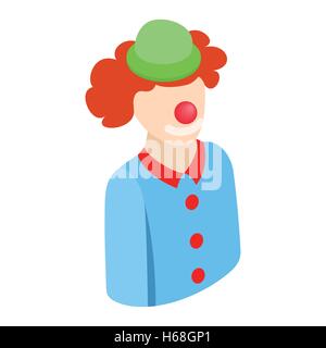 Clown character isometric 3d icon Stock Vector