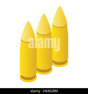 Three bullets icon, isometric 3d style Stock Vector Image & Art - Alamy