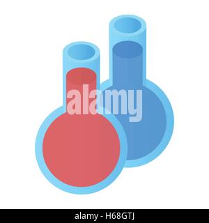 Flasks with magic liquids 3d Stock Vector