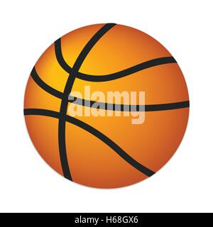 Basketball ball isometric 3d icon Stock Vector