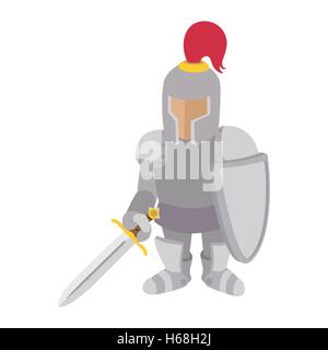 Knight cartoon character Stock Vector