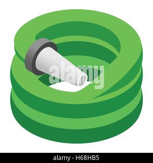 Hose isometric 3d icon Stock Vector