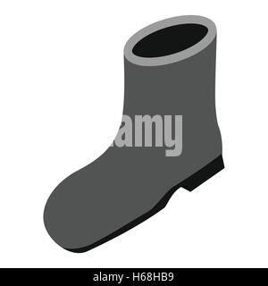 Rubber boots 3D isometric icon Stock Vector