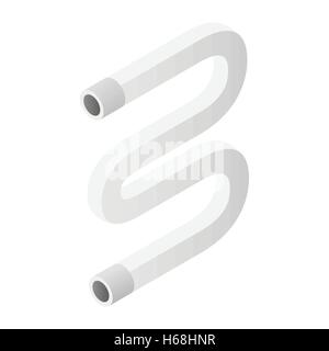 Heated towel rail isometric 3d icon Stock Vector