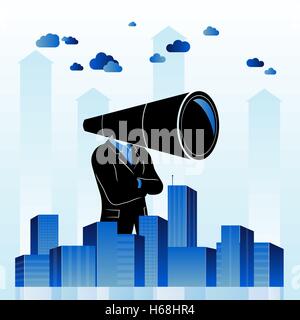 Future of human evolution - background Stock Vector