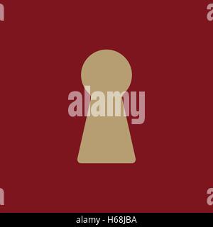 The keyhole icon. Lock symbol. Flat Stock Vector