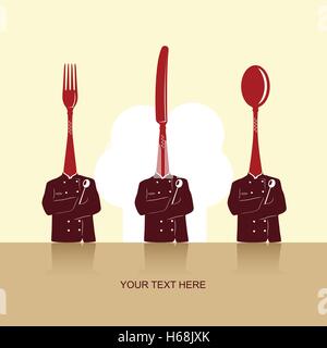 Culinary vector background for cards, menus, invitations Stock Vector