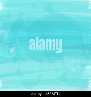 Blue watercolor imitation vector background Stock Vector