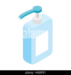 Liquid soap dispenser isometric 3d icon Stock Vector