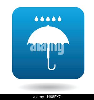 Umbrella icon in simple style Stock Vector