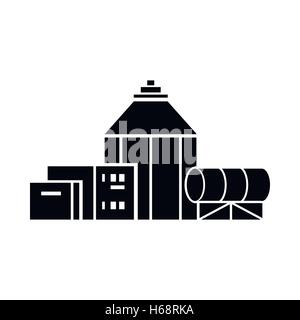 Chemical hangar icon, simple style Stock Vector