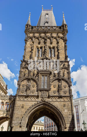 The Powder Tower in Prague Stock Photo